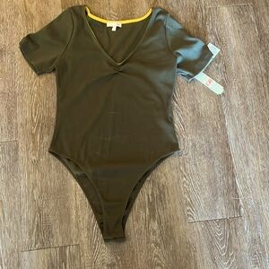 Olive green bodysuit